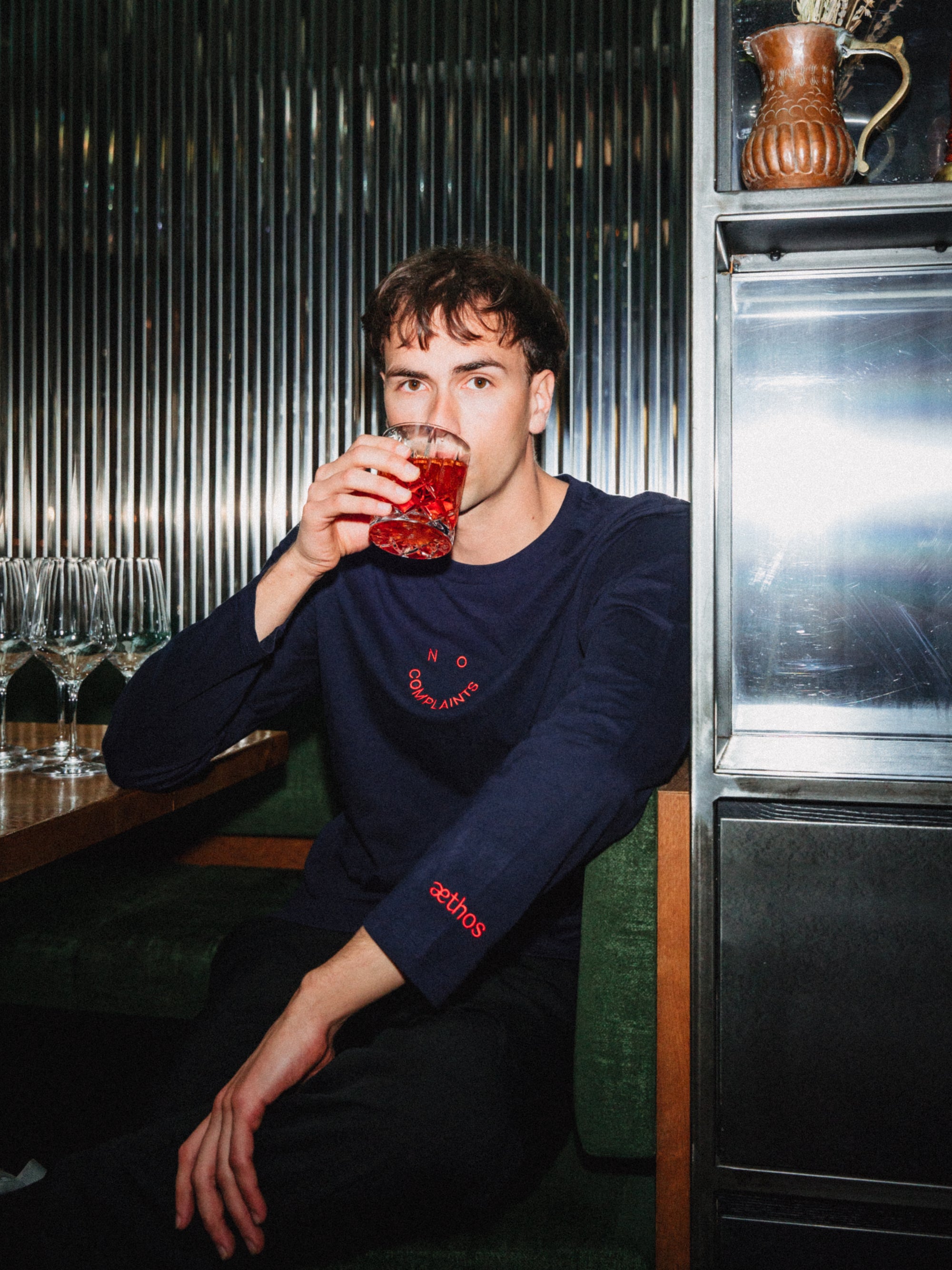 Aethos No Complaints Regular Fit Long Sleeve T Shirt