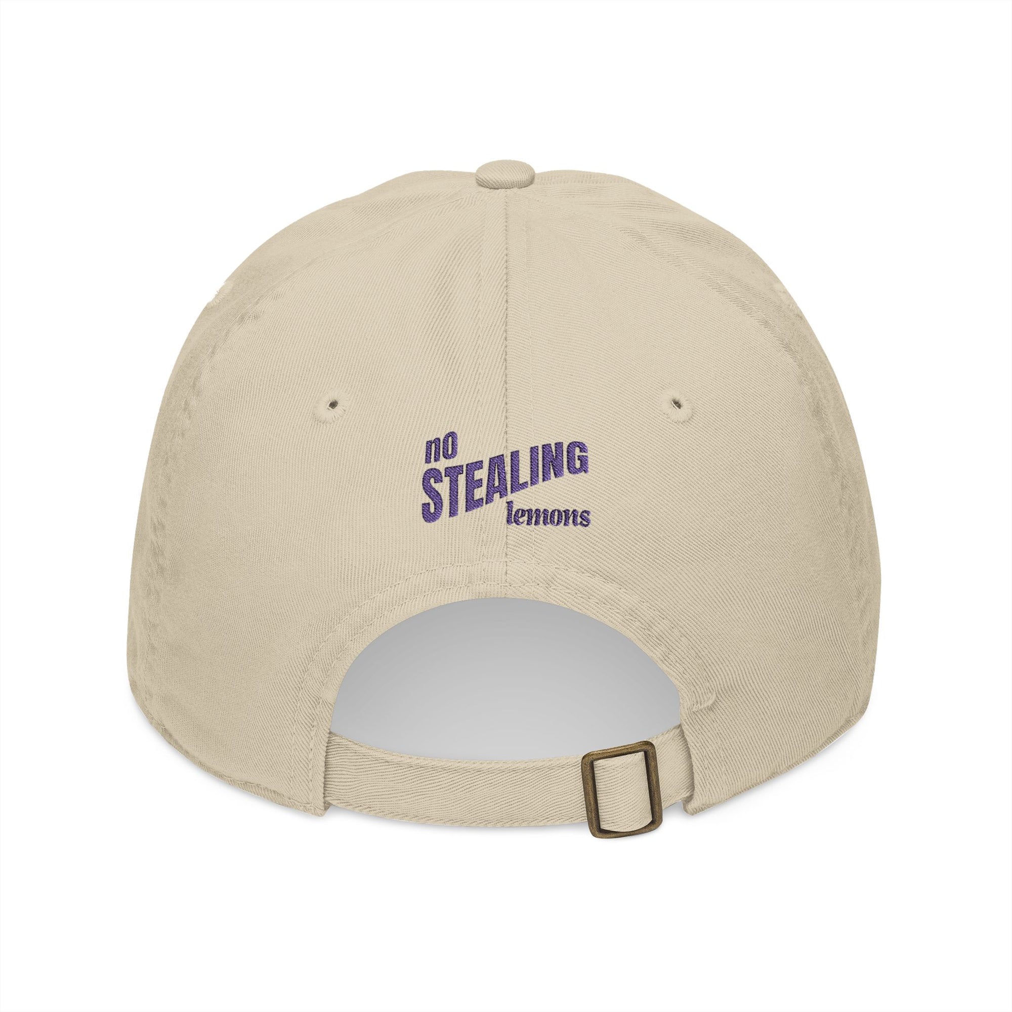 "No Stealing Lemons" Embroidered Baseball Cap
