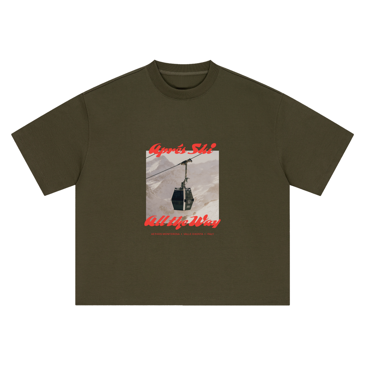 "Aprés Ski" Boxy Oversized T-Shirt